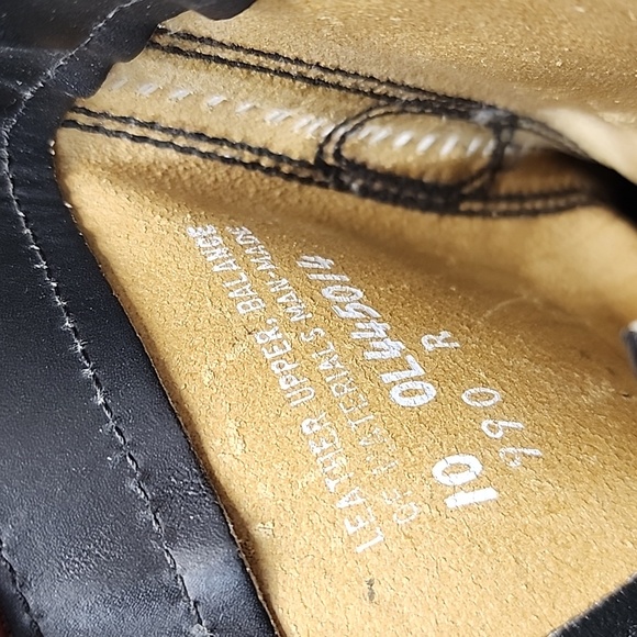 NEW VNTG Leather Military Maxitred Jump Tall Combat Lace-Up Boots Blk Sz 10 - Picture 9 of 16